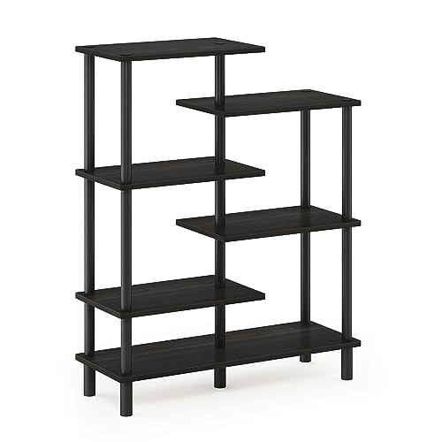 Furinno Turn-N-Tube 6-Tier Accent Display Rack, Espresso/Black #TOP1