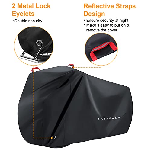 Faireach Bike Cover for 2 Bikes, Bike Covers for Outside Storage Bicycle Covers with Waterproof Material & Lock Holes - Image 3