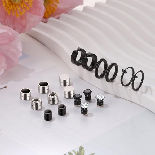 Aretes de aro falsos para hombre y mujer perfectos para fiestas y estilo urbano diario 5