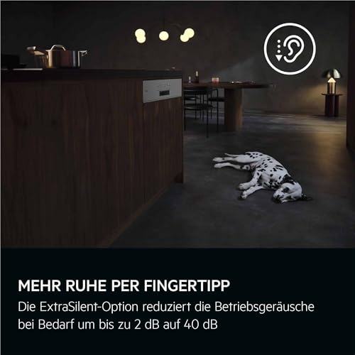 Teilintegrierter AEG 8000 Geschirrspüler, 60cm, smarte WiFi Spülmaschine, vielseitige Körbe & sichere Glasreinigung, ZoneClean, leise 40dB, nur 8,4 Liter Wasserverbrauch, Besteckschublade, GT8200B2SO