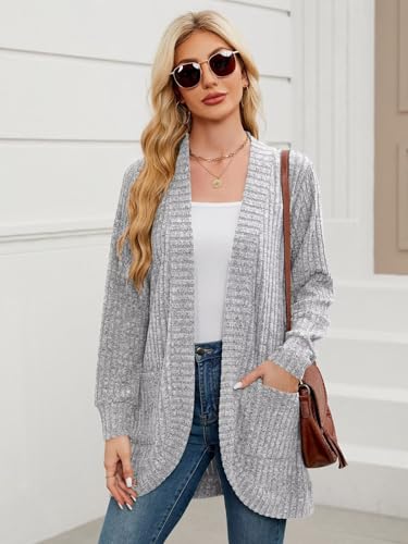 Image of BELAROI Women Plus Size Cardigan Sweater Fall Outfit