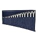 Waxed Canvas Large Wrench/Tool Roll 15 Pockets Portable Pouch Storage for Craftsmen Handmade by Hide & Drink :: Blue Mar