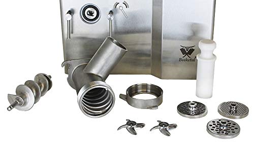 Fleischwolf Edelstahl Beeketal FW900P mit 1100W Motor für Industrie