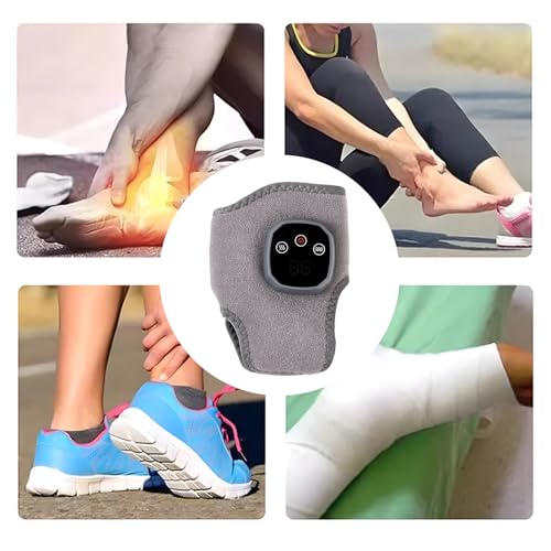 Almohadilla térmica para tobillo con batería recargable y calor ajustable para pies 4