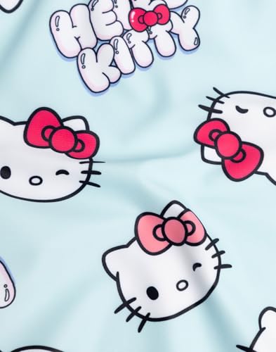 Maillot de bain Hello Kitty bleu clair avec imprimé intégral