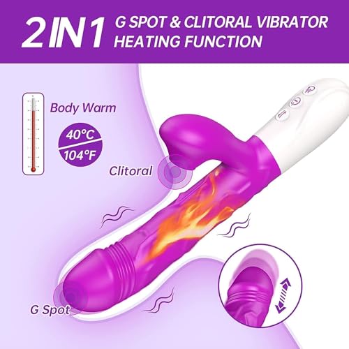 2025 New Adult Tools for Women with 7 Thrusting Licking Rotating Modes Womens Toy with Heating Function for Men and Female Pleasure Adult Toys USB Rechargeable Waterproof Gifts for Women