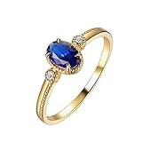 💖 Hauptstein: Saphir 0,6 karat; Seitenstein: Diamant 0,024 karat