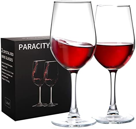 PARACITY Wine Glasses, christmas gift, Clear Glass, Long Stem Win...