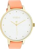 OOZOO Timepieces Damen Uhr - Armbanduhr Damen mit 18mm breites Lederarmband | Hochwertige Uhr für Frauen - Edle Analog Damenuhr in rund C11036