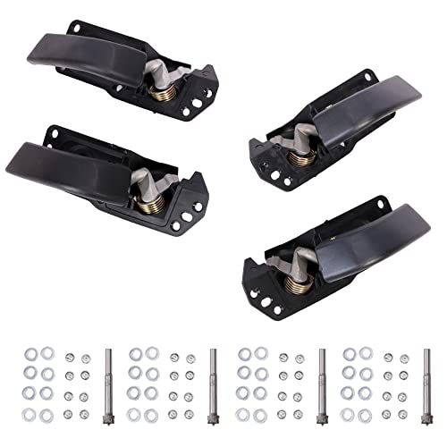 Beneray Interior Door Handles, Black Front Rear Left Right Inside Handles, For Chevy Silverado, For Gmc Sierra Yukon, For Cadillac Escalade 2007-2014, Oe#20833602, 215936893, 80375 4Pcs #TOP7