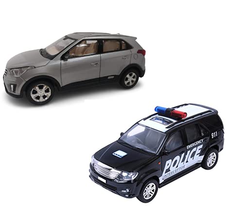 Amisha Gift Gallery Car Toy Combo of Pull Back Vehicle Fortune Police Interceptor Car (Police+Kreta) (B0998RWZV8) Amazon Price History, Amazon Price Tracker