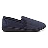 The Slipper Company Mens Navy Check Full Slipper - Size 9 UK - Blue #1