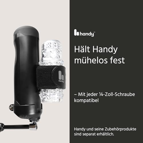 the handy handsfree cup - male masturbator attachment use with common camera and microphone stands sex toy mount adult toys for men