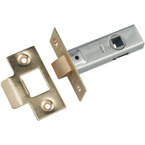 64mm (2 1/2") Tubular Mortice Latch Polished Brass