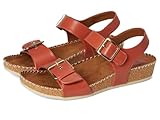 Eurosoft Women's Gypsy Flat Sandal, Mango, 10