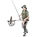 VPROZ Retractable Fishing Net for Men, Women & Children| Telescoping & Non-Slip Rubber Handle, Deep Net & Stainless Steel Rod | for Aquarium, Lakes, Ponds, Saltwater & Fly Fish, Kayak, Boat & More
