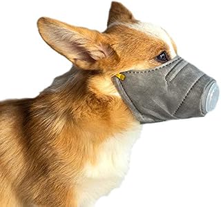 ZARYIEEO 3Pcs Dog Respirator Mask, Adjustable Dog Protective Muzzle, Breathable Pet Respirator Mouth