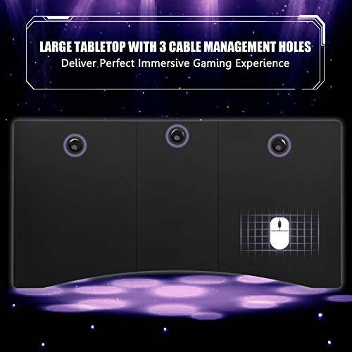 Tangkula 63" Gaming Desk with Cup Holder - Image 7