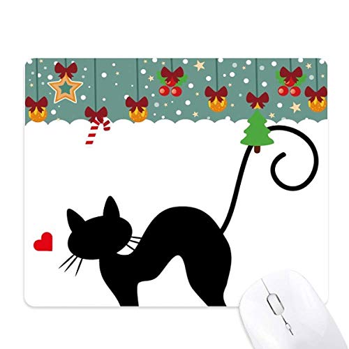 Tapis de souris chat en caoutchouc, tapis de bureau antidérapant et durable