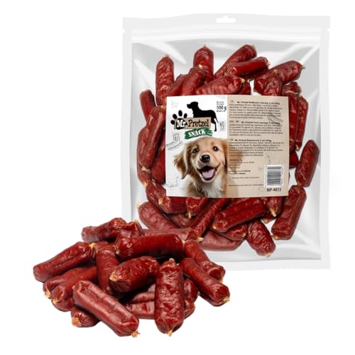 Mr. Pretzel Premium Hundesnack 500g – Enten Würstchen – natürlich & getreidefrei