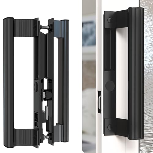 T-HAKEN Sliding Glass Door Handle Set with Interior and Exterior Handles, 6-5/8