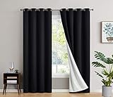 100% opaco: dormir como un rey: las cortinas opacas son una necesidad. Estos paneles de cortina opacas utilizan un forro térmico que elimina el 100% de la luz, creando un santuario oscuro y relajante para dormir así como privacidad.