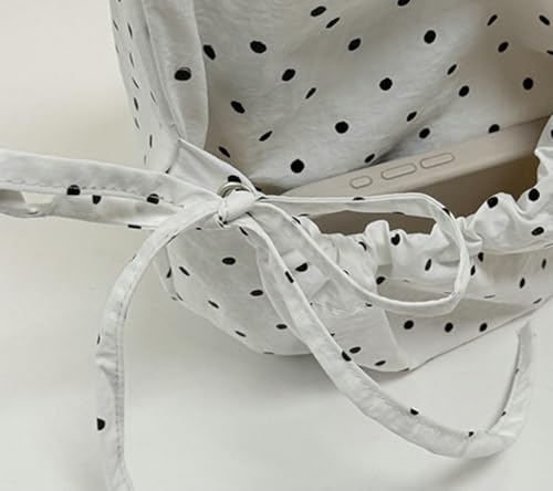 Bolsa Hobo de lunares para mujer miniatura 4