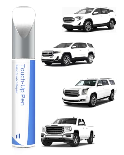 PARTS4EV Summit/Olympic/Interstellar White GAZ/WA8624/50U/50 Touch Up Paint Exact-Match Compatible with GMC– Car Paint Scratch Repair Kit Automotive Paint Pen Professional Automotive Paint Pen for Scratches, Chips & Nicks