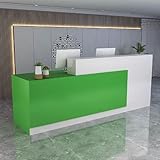 Rangement: en adoptant des étagères de rangement ouvertes, un hôte de clavier avec rail de guidage silencieux et des tiroirs de rangement avec serrure, un bureau de réceptionniste avec comptoir pourrait offrir suffisamment d'espace for organiser vos essentiels de travail et fournir un espace supplémentaire for une caisse enregistreuse ou une surface d'écriture.