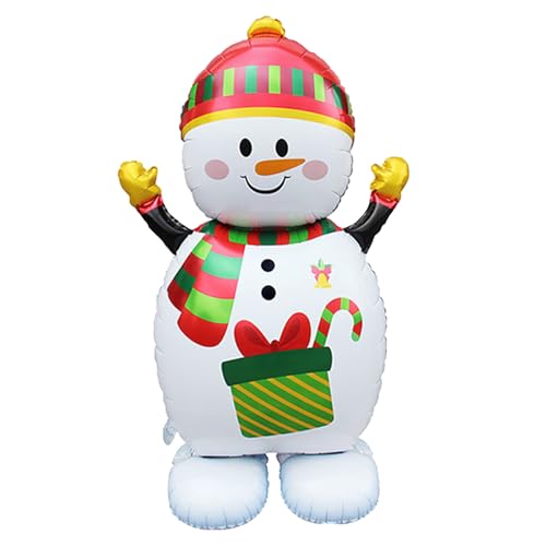 Mavouri Weihnachten Schneemann Luftballons Stehender, XXL Luftballon...