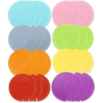 Amazon Com Swity Home 20 Pieces 10 Colors Closet Size Dividers Round Hangers Dividers Multicolor Clothing Rack Size Dividers Nursery Garment Rack Size Divider Blank Baby Women Closet Size Dividers Baby