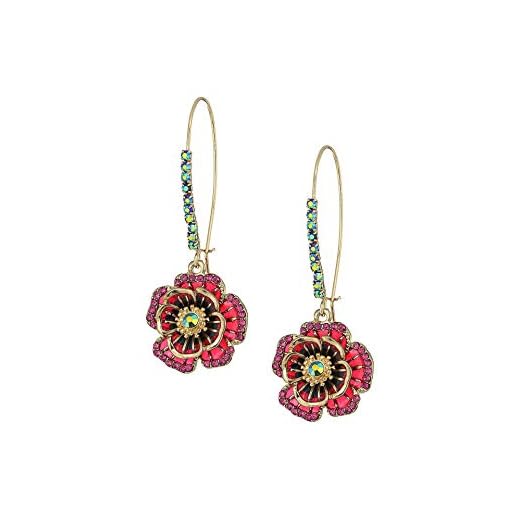 Betsey Johnson Rose Dangle Earring
