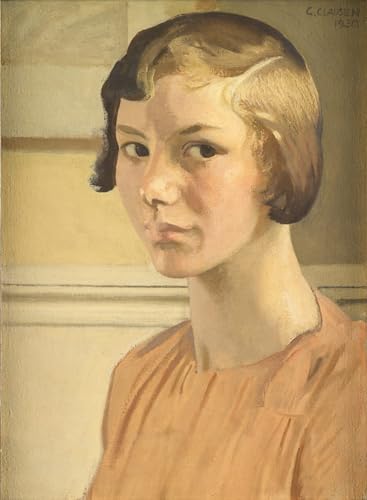 Toile Portrait d'Elizabeth Clausen par George Clausen, Impression d'Art Premium 60x90cm