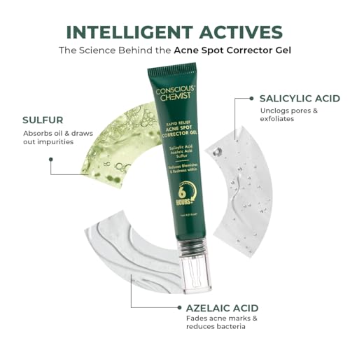Image of Conscious Chemist Acne Care Duo | Spot Corrector Gel & Microneedle Acne Patches | Helps Improve Skin Clarity | With 2% Salicylic Acid, 2% Azelaic Acid & 3.3% Niacinamide | For Oily & Acne-Prone Skin | Pack of 2