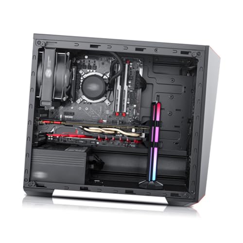 Support de carte graphique réglable en ABS noir avec éclairage ARGB synchronisé pour PC DIY - 5
