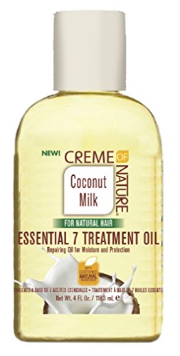 Creme of Nature Crème de lait de coco Nature Essential 7 Traitement d'huile 4 oz (118 ml) (3 Pack)