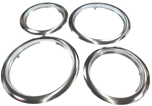 Trim Ring Set for Frigidaire, (2) 5303291616, FT6 & (2) 5303291617, FT8
