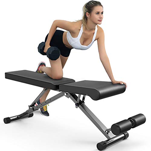 Dr.Life Adjustable Weight Bench for Full Body Workout Bench Multi-Purpose Utility Sit Up Weight Bench Strength Training Bench Press for Home Gym