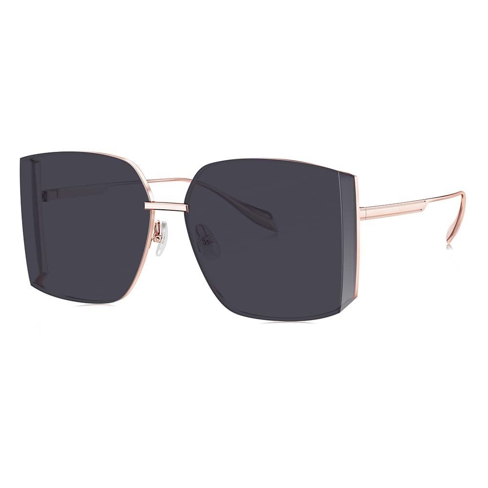 BOLON Women Cool Oversized Wrap-around Trendy Sunglasses, Exclusive Eyewear Brand of EssilorLuxottica