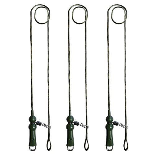 3 x Leadcore Leadcore Leaders Hybrid Lead Clip, Manicotto QC girevole per pesca alla carpa (Heli Rig + Manicotto)