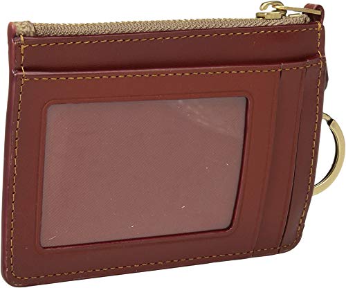 Coach Color Block Coated Canvas Signature Mini Id Skinny Tan/Rust/Brass One Size #TOP1