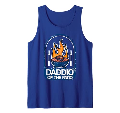mens funny daddio of the patio fathers day bbq grill dad Tank Top