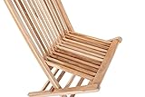 Teak Klappstuhl Menorca, Teakholz geschliffen, naturbelassen strapazierfähig - 3