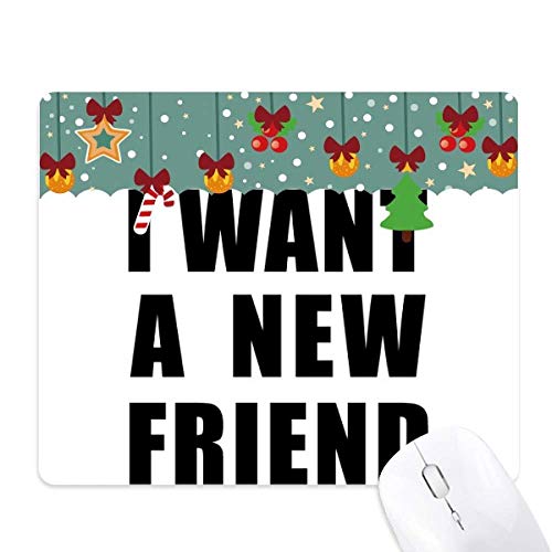 Tapis de souris I Want A New Friend caoutchouc tapis bureau design original