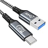 USB C Kabel 1M, QC 3.0 & USB C Ladekabel USB 3.2 Gen 2 [10Gbps] Datenübertragung Schnellladekabel USBC Kompatibel für Samsung Galaxy S25 S24, 17 16 15 Air Pro Max