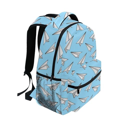 Paper Airplane Kids Backpack for Boy Girl Bookbag School Bag Daypacks for Women B04047812