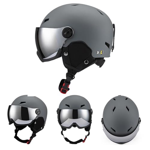 Casco de snowboard resistente al viento con orejeras integradas 6
