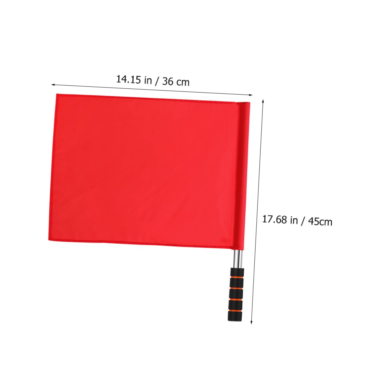COLLBATH 8pcs Traffic Signal Flag Red Handheld Flag for Soccer Referee Linesman and Volleyball