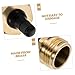 SOESFOUFU Blowout Plug for Rv Winterizing Brass Blowout Plug Replacement Rv Brass Tool Fresh Water System Accessory