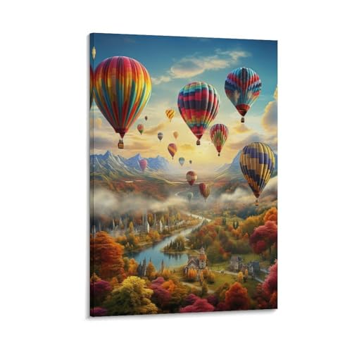 Toile montgolfière de décoration pour chambre d'enfant et bébé